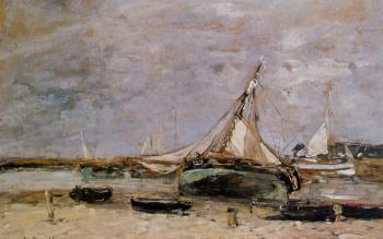 尤金 佈丹 Trouville, the Jettys, Low Tide 尤金 佈丹 Trouville, the Jettys, Low Tide